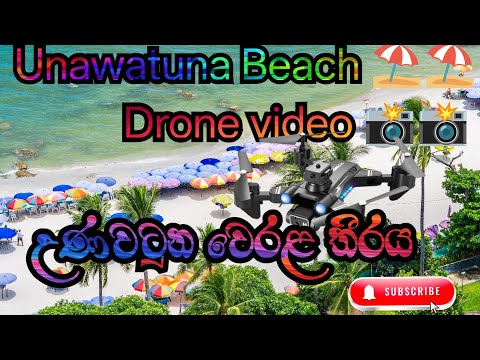 Unawatuna Beach 🏖️_උණවටුන වෙරළ තීරය _ Drone video 📸