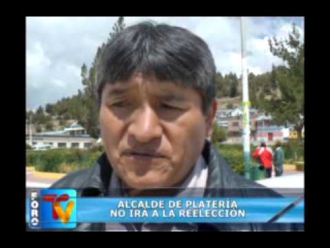 ALCALDE DE PLATERÍA NO IRÁ A LA REELECCIÓN