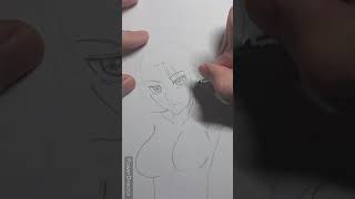 【銀魂】月詠を描いてみたが服を描き忘れてしまった・・・　セクシーになってしまった・・・【イラストメイキング動画】
