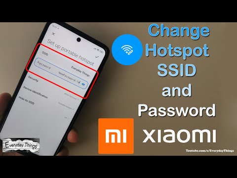How to change Hotspot SSID and Password on Xiaomi Smartphones