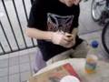 Hris Aka SEAGULL Aka ICO Eating Mcdonalds