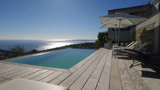 Video Luxe moderne villa te huur te Les Issambres, Zuid Frankrijk, villa Panoram
