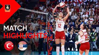 Highlights | Türkiye vs. Serbia | CEV Trendyol EuroVolley 2026 | Women