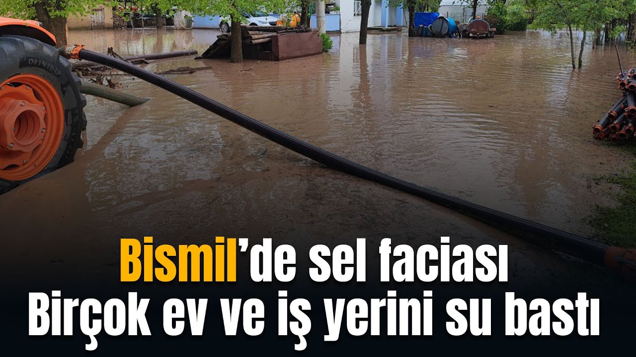 Tepe’de sel faciası: Birçok ev ve iş yerini su bastı - Bismil Haber