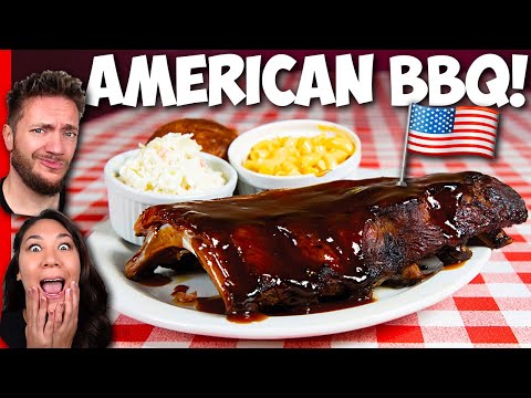 We Try REAL SOUTHERN BBQ in America! (Barbecue in South Carolina)