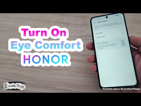 How to Turn On Eye Comfort on Honor Phone