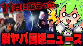 《11月総集編》ずんだもんのヤバい国際ニュースまとめ【ずんだもん＆ゆっくり解説】