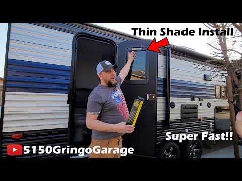 How to install thin shade on RV or Camper!