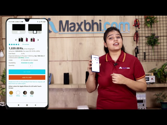 Product video thumbnail for LCD with Touch Screen for Infinix Hot 4 Pro - Black (display glass combo folder)