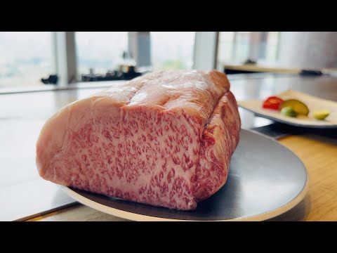 A5 Sendai Beef and Matsusaka Beef Special Lunch  / Sushi Teppanyaki Sukiyaki at Shinjuku Tokyo