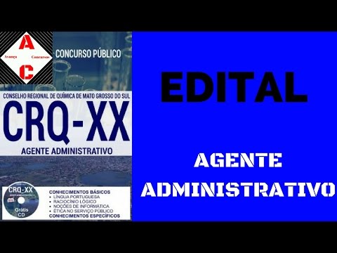 Apostila Concurso CRQ-XX 2017 - Agente Administrativo