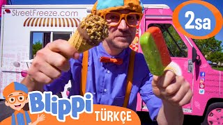 Blippi Bir Dondurma Kamyonunu Keşfediyor | Blippi Türkçe - Çocuklar iç