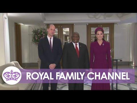 Prince and Princess of Wales Greet South African President