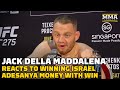 Jack Della Maddalena Reacts To Winning Israel Adesanya Money With Stoppage Win | UFC 275