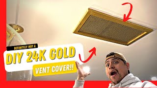 DIY Gold (colored) Vent Return Cover | My Fixer Upper EP 18