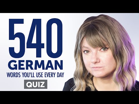 Quiz | 540 German Words You'll Use Every Day - Basic Vocabulary #94