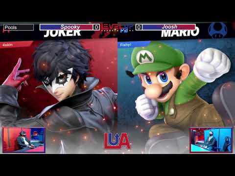 LUA1 Pools - Spooky (Joker) vs Joosh (Mario, Fox) Ultimate Singles