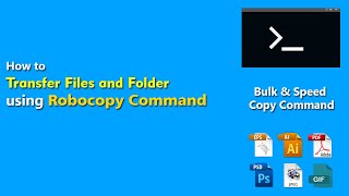 How to transfer files and folder using Robocopy Command  increase copy paste speed for USB pen drive