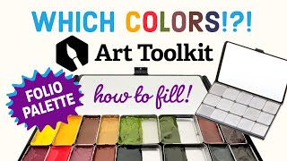 1. NEW Art Toolkit Folio Watercolor Travel Palette - Selecting Colors Calm Tutorial Sketchbook Flip