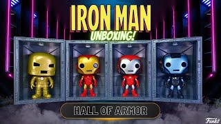 Unboxing Funko Pop Iron Man Hall Of Armor Model 1 (Golden Armor) and Model 4. | Funko Pop Iron Man