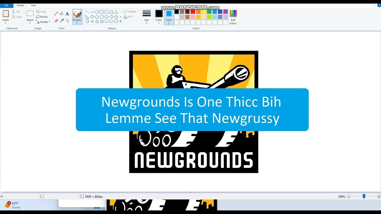 Newgrounds Is One Thicc Bih!