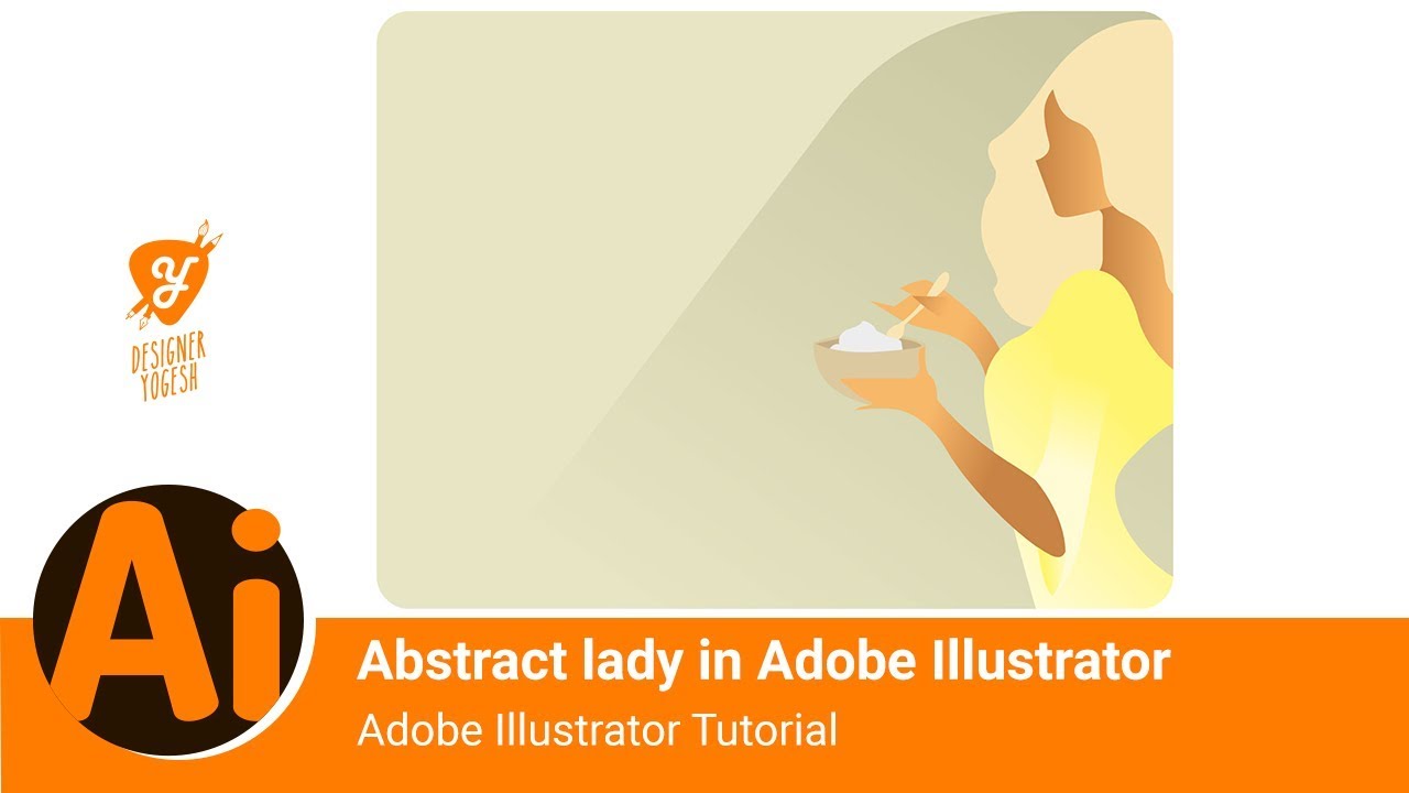 How to trace Abstract lady in Adobe Illustrator tutorials