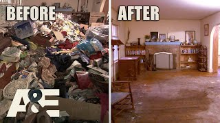 Hoarders: No Heat, No Water &amp; 55,000 POUNDS of Trash | A&amp;E
