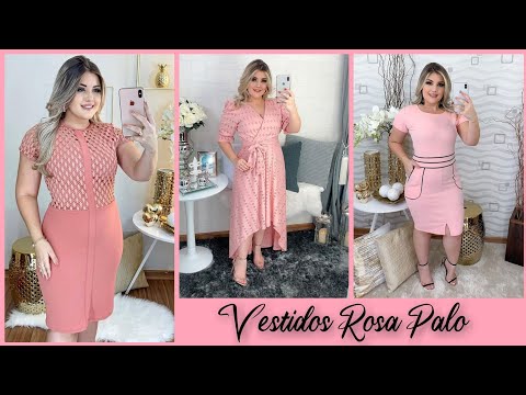 ❤️VESTIDOS ROSA-NUDE 2021 ❤️PINK DRESSES 2022 FASHION DRESSES 2021 PINK