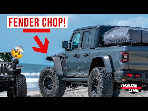 How To: Jeep Gladiator Rubicon Fender Chop w/Rugged Ridge LED Lights| Inside Line