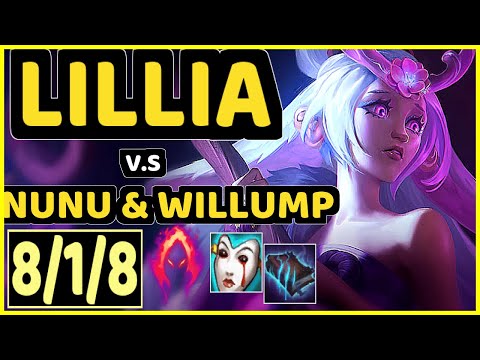 CANEE (LILLIA) vs NUNU & WILLUMP - 8/1/8 KDA JUNGLE CHALLENGER GAMEPLAY - EUW