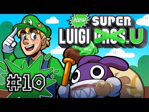 The Mario Bros. U - New Super Luigi U Gameplay / Playthrough w/ SSoHPKC Part 10 - The Biggest Bullet Ever