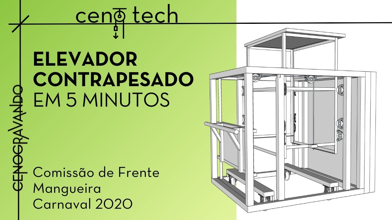 ELEVADOR de contrapeso da MANGUEIRA comissão de frente CARNAVAL 2020