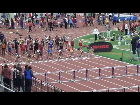 Spire HS Indoor Games 2 10 2023   Girls 60m Hurdles Prelims Heat 1