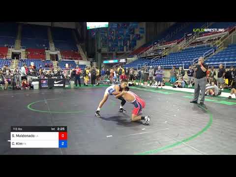 2018 USMC-USAW Cadet & Junior GR Nationals/Junior 113 Round Of 64 - Sergio Maldonado (LA) Vs. Chri