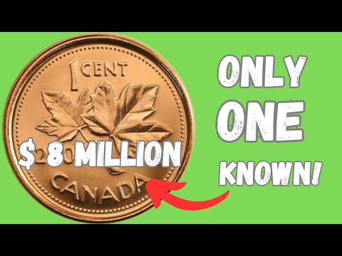 TOP 8  MOST VALUABLE ONE CENT CANADIAN COINS WORTH OVER $ 8 MILLION! CANADIAN WORTH MONEY