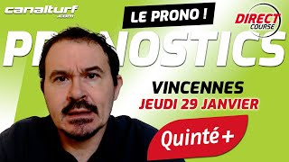 emission video des courses turf pmu du Jeudi 29 janvier 2026