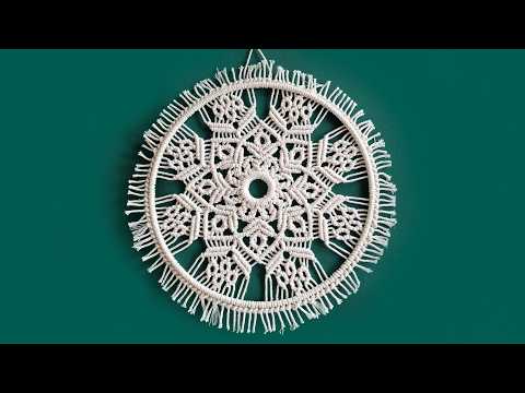 DIY Macrame Star Ornament Tutorial Handmade Christmas Tree Decoration