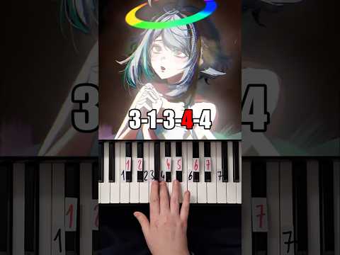 Fukouna Girl(Color Wheel Trend) Piano Tutorial #shorts