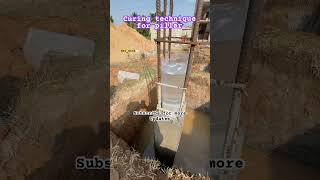 Curing technique for concrete #house #home #construction #civilengineering #civil #hometour
