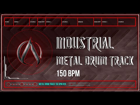Industrial Metal Drum Track 150 BPM (HQ,HD)