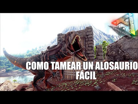 HOW TO TAKE AN ALLOSAUR IN ARK | WITH TRAP