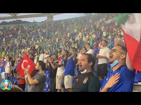 Italy and Turkey National Anthems at the EURO 2021 Opening Game in Rome