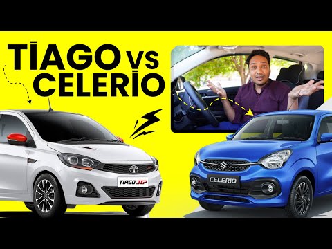 Maruti Celerio vs Tata Tiago - Mileage, Performance, Price, Dimensions - Car Comparison in Hindi