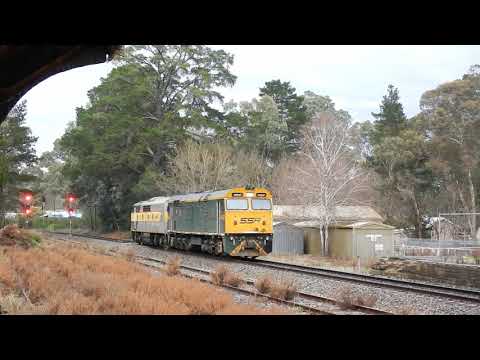 SSR Light Engines D177 race through Balhannah - 13/06/2020