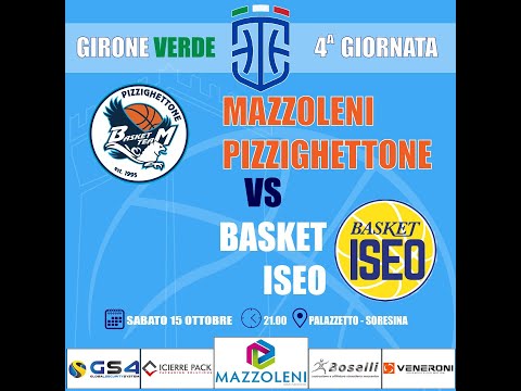 Serie C Gold - Girone Verde: Mazzoleni Pizzighettone - Basket Iseo