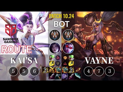 SB Route Kai'Sa vs Vayne Bot - KR Patch 10.24