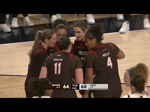 Brown vs Yale: Women's Basketball Highlights