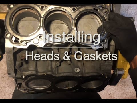 2006 Nissan Xterra Engine(VQ40DE) Build Part 7 - Installing Heads and Gaskets
