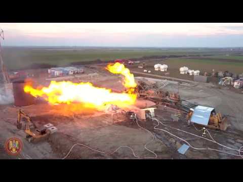 Drona Incendiu Sonda Gaz Moftin 26 12 2017 4K