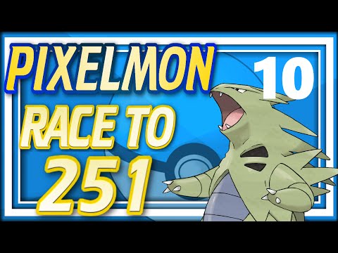 Pixelmon Race to 251 - Ep10: Tyranitar Crashes! (Minecraft Pixelmon 4.0.6) All New Johto Pixelmon!